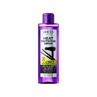 Red by Kiss Heat Protector Hair Styling Serum, Thermal Protection Ultra Shine Oil Serum, Protects Hair form Heat Damage, Anti Frizz Strengthening Hydrating (6 Fl Oz)