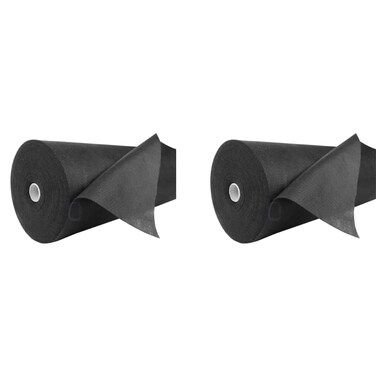 Disposable Non-Woven Bed Sheet 31.5" X 70" 30 Gram For Massage, Spa, Beauty, Exam tables, Disposable Bed Roll (Black) (2 Rolls)