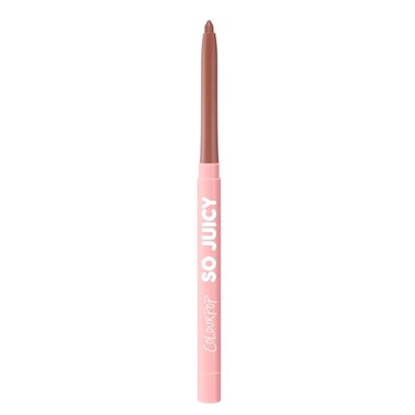 ColourPop So Juicy Plumping Lip Liner with Peptides - Long Lasting Lip Liner for Visibly Plumped &amp; Shaped Lips - Enriched with Smoothing Ceramides &amp; Peppermint - Tease (0.01 oz)