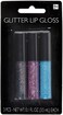Amscan Multicolor Glitter Lip Gloss - 3 Pcs. - Shimmering Design, Perfect Costume Accessory For Parties, Events &amp; Everyday Glamour