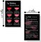 Lip Blush Stages of Healing &amp; Aftercare Instructions Cards   Package of 50   Double Sided Size 2 x 3.5" inches Business Card   Black with Red Lips Design