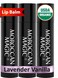 Moroccan Magic Organic Lavender Vanilla Lip Balm 3 Pack   Chapsticks for Dry Lips   Natural Argan &amp; Essential Oils Lip Moisturizer + Vitamin E   Smooth, Hydrating, Non-Toxic   Organic Lip Balm Set