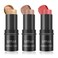 3P Cream Blush Stick with Brush,Waterproof Multi Cream Blush Stick Makeup,Lightweight,Long-lasting,Easy To Use,2 in 1 Multi Stick Blush for Cheeks &amp; Lip Tint &amp; Eyeshadow Makeup Q345