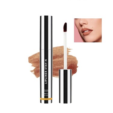 SIineone Peel Off Lip Liner Stain Velvet Tint &ndash; Long-Lasting, Moisturizing, Non-Sticky Matte Lip Lacquer, Highly Pigmented, Smudge-Proof Liquid Lipstick Makeup (light brown)
