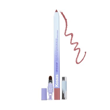 Kosas Hotliner Retractable Lip Liner Pencil with Built-In Brush &amp; Sharpener - Easy Contouring, Hydrating, Long-Lasting - Pigmented Creamy Texture for Plumping Lips - Hyaluronic Acid &amp; Konjac - Mega