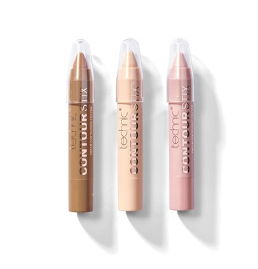 Technic Contour Stix Cream Contour Set - Pack Of 3 Contouring, Concealing and Highlighting Crayons - Ultra Creamy Formula To Shape, Define and Sculpt