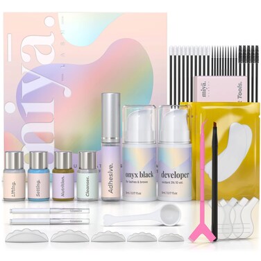 Lash Lift &amp; Brow Lamination Kit   Black, Voluminous Eyebrows &amp; Eyelashes Color Kit   Professional 8 Weeks Result   LVL, Perm, Laminate   Keratin Brow Lift &amp; Lash Lift Kit with All tools