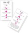 Lash Lift Aftercare Instruction Cards   50 Pack   2 x 3.5&rdquo; inches Business Card Size   Starter Eyelash Lift Kit at Home DIY aftercare Supplies   White with Pink Icons Design