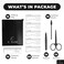 Eyebrow Stamp Stencil Kit w/Free Eyebrow Shaping Tweezer, Spoolie and Scissors Included  Perfect Eyebrow Stencil Kit for One Step Eyebrow Shaping   Waterproof and Long Lasting Powder Finish (Brown)