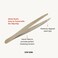 Professional Eyebrow Tweezers with Patterns- Slant Tip   For women, men   BRAND: STEP ZERO (Honeycomb) - Slant Precision Tweezers for Eyebrows &amp; Ingrown Hair Removal - Blackhead and Splinter Tweezer