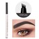 Eyebrow Tattoo Pen, Microblading Eyebrow Pencil, with a Micro-Fork Tip Applicator, Create Natural Looking Eyebrows, Easy to Use and Stays All Day (Dark Gray)