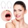 2Pcs Natural Dimple Makers, Facial Muscle Dimple Trainer, Pink Exerciser Lift Tools for Women Beautiful Smile
