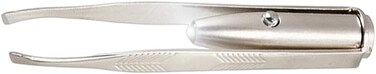 Creative Led Light Eyelash Eyebrow Hair Removal Stainless Steel Make Up Tweezer Durability and practicality Beauty and Personal Care(8.8x0.8x1.6cm)