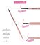 J.CAT BEAUTY 3 in 1 Mapping and Shaping Brow Pencil, Strawburn, Women's Makeup and Accessories