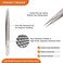 Tweezers For Isolation &amp; Classic Eyelash Extensions, Straight Pointed Fiber Tips Glory Tweezers, Multi- Purposes Stainless Steel Precision Tweezers with Diamond Grip