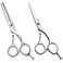 Professional 5.5 Inch Hair Cutting Scissors Hair Thinning Shears Set, Salon Barber Hair Cutting Texturizing Blending Shear for Women Men Adults, Handmade from 440C Japanese Stainless Steel