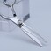 AOLANDUO 5.5 Inch Left handed Shears-High End AICHI Steel Handmade Hair Cutting Scissor-Razor Edge/Offset Design/Pro Ergonomic for Salon Stylists Beauticians and Barbers
