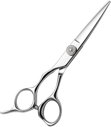AOLANDUO 5.5 Inch Left handed Shears-High End AICHI Steel Handmade Hair Cutting Scissor-Razor Edge/Offset Design/Pro Ergonomic for Salon Stylists Beauticians and Barbers