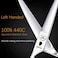 Professional Razor Blades Salon Left Handed Hair Cutting Scissors - Barber Shears for Left Hand - 6.0" Japanese 440 C Stainless Steel Left Handed Scissor&hellip; Purple