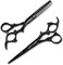 Black Dragon 6.0 inch Professional Dragon Handle 440C Salon Hair Cutting Scissor - Hairdressing Thinning Shears- Perfect for Barber and Home Use (Scissors set)