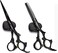 Black Dragon 6.0 inch Professional Dragon Handle 440C Salon Hair Cutting Scissor - Hairdressing Thinning Shears- Perfect for Barber and Home Use (Scissors set)
