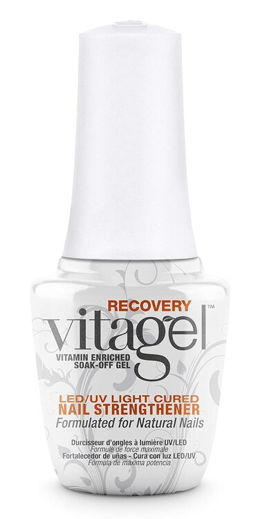 Gelish MINI Vitagel Recovery Nail Strengthener - Strengthening Polish, Base Coat, Fortifies and Repairs Weak, Thin, and Brittle Nails (0.3 oz)