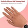 Practice Hand for Acrylic Nails,Silicone Nail Practice Hand with Stand Bracket,Flexible Bendable Nail Practice Fake Hand, Nail Training Hand Mannequin for Nail Art Display Beginners, Nail Tech
