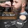 Bossman Men's Mustache and Beard Grooming Kit - Wax, Folding Comb for Styling, Shaping and Travel