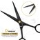 5" Professional Beard Mustache Scissors with 1 Mustache Comb, 1 Beard Comb &amp; Soft Pouch &ndash; Prefect Beard Trimming Scissors for All Facial Hair Scissors &ndash; Grooming Scissors Men (Black)