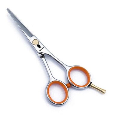 4.5" Men's Beard &amp; Mustache Trimming, Cutting and Styling Scissors with Bag, Razor Edge Barber Shears Designed for Beard Grooming