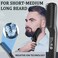 Beard Straightener w/Beard Balm &amp; Beard Growth Oil &amp; Beard Guide E-Book,Upgraded 3 in 1 Hair Straightener Brush Beard Straightening Comb,Unique Stocking Stuffers Gifts for Men Him Husband