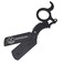 Professional Finger Insert Handle Barber Straight Edge Shaving Razor Black (Dragon)