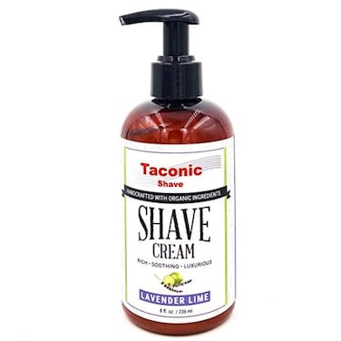 Taconic Shave, Natural Shaving Cream &ndash; Lavender Lime - Ultra-Rich High Lather Formula &ndash; Natural Shave Cream for Men &amp; Women in 8 oz. Pump Bottle &ndash; Scented Shaving Cream