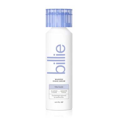 Billie Whipped Shave Cream - Ultra Gentle Protection - Fragrance-Free &amp; Dermatologist-Approved - Designed for Sensitive Skin - 6.5 fl oz
