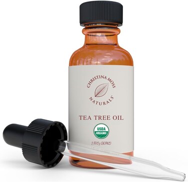 100% Pure Tea Tree Oil, USDA and QAI Certified Organic, Steam Distilled and Potent, Can Help Nails, Skin, Hair or Be Used As Diffuser Oil for Aromatherapy
