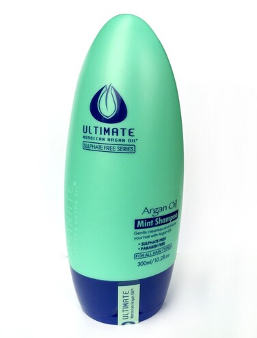 ULTIMATE Moroccan Argan Oil Mint Shampoo - 300 ml - Sulfate Free &amp; Safe for Color Treated Hair - Argan Oil Shampoo with Essential Fatty Acids