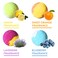 4 x Large Value Bath Bomb Gift Set from Zimpli Gifts, Perfect for Moisturizing Skin, Handmade, Floating Fizzing Spa Kit, Birthday Presents for Women, Xmas Gift Sets, Vegan Friendly &amp; Cruelty Free