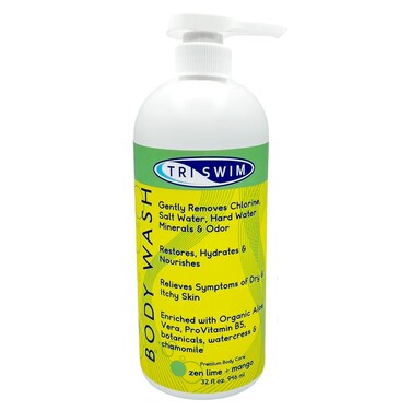 TRISWIM Chlorine Removal Body Wash 32 Fl Oz   After Swim Care   Moisturizing Chlorine Body Soap For Swimmers And Athletes