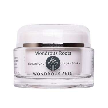Wondrous Roots - Wondrous Skin - Handmade Botanical Skin Cream - For Dry &amp; Dull Complexions - Hydrates &amp; Nourishes - With Herbs &amp; Essential Oils - Holistic &amp; Anhydrous Formula - No Synthetics - 1.7oz