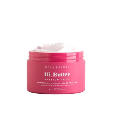 NCLA - Hi, Butter Natural Shea Body Butter   Vegan, Cruelty-Free, Clean Skincare (Passionfruit, 6.8 oz   200 ml)