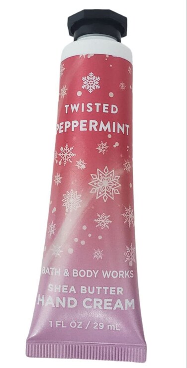 Bath &amp; Body Works Shea Butter Hand Cream Twisted Peppermint 1oz