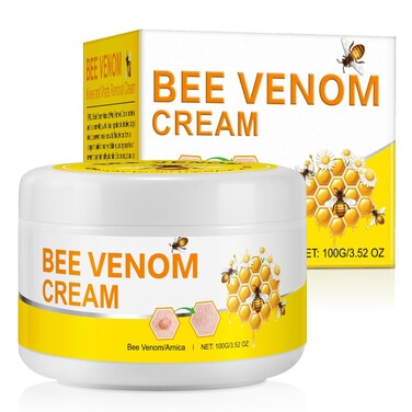 Bee Venom Skin Treatment Cream, Professional Bee Venom Moisturizer Cream for Dry Skin, Natural Bee Venom Repair Cream for All Skin Types, 3.5 oz