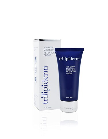 Trilipiderm All-Body Moisture Retention Cr&egrave;me &ndash; Plant-Based All-Day Lightweight Hydration for Body and Face, Meadowfoam, Lipid Replacement, Travel-Size TSA-Approved 3 Ounce Tube