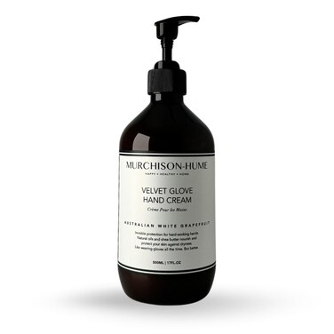 Murchison-Hume Velvet Glove Hand Cream with nourishing Fruit Extracts and Plant Seed Oils for lasting, 24-hour protection against dryness, non-greasy, Australian White Grapefruit