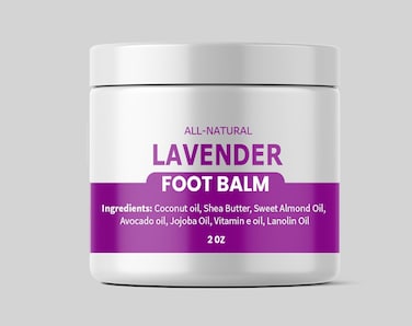 Intensive Lavender Hand and Foot Care Balm   Natural Moisturizing Balm for Dry Skin, Cracked Heels, Elbows &amp; Knees   Handmade Healing Balm for Rough, Tired Skin   Deep Hydration &amp; Nourishing Treatment