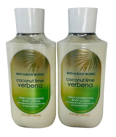 Bath &amp; Body Works Coconut Lime Verbena Body Lotion 8 Ounces Each Pack of 2