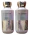 Bath &amp; Body Works Platinum Body Lotion 8 Ounces Each Pack of 2