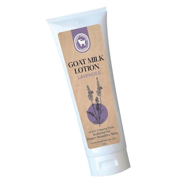 Honey Sweetie Acres Fresh Off The Goat All-Natural Goat Milk Body Lotion is a cruelty-free, handmade lotion that hydrates and moisturizes - Made in the USA (8 Oz Lavender)