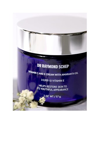Anti Aging Vitamin C and E Cream with Amaranth Oil. Moisturizes and Restores Skin to Youthful Appearance.