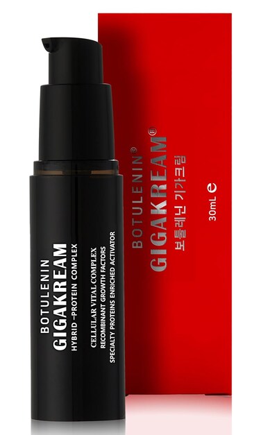 Botulenin Gigakream Anti Aging EGF Growth Factor Protein Moisturizer - Improves Deep Wrinkles and Fine Lines, Evens Tone, Plumps and Firms Saggy Loose Mature Aging Skin 1.01 Fl Oz Korean